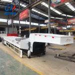 Aotong's 45-80tons 2/3/4 Axles Low Bed Semi-Trailer for Digger Durable Steel