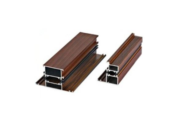 Cheap 6063 / 6061 Wood Grain Aluminum Profiles Customized For Funiture for sale