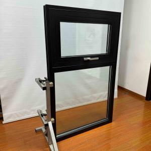 Quality Customizable Size White Aluminium Awning Windows Black Aluminium Sliding Windows wholesale