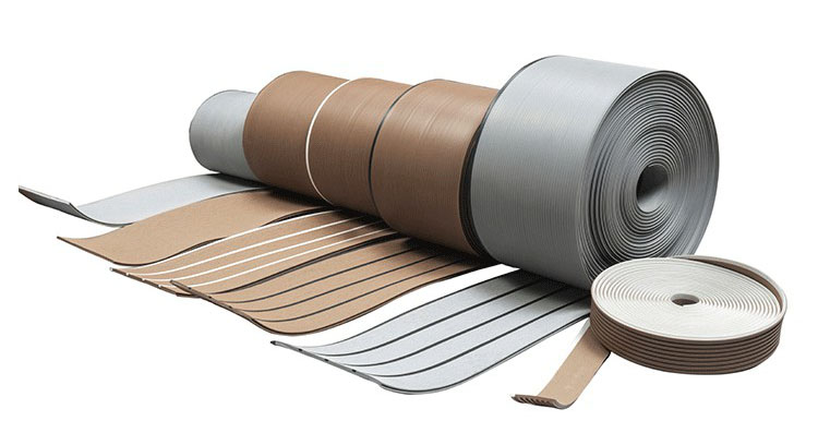 Terrace Cladding Matt Finish PVC Plastic Boat Flooring Yacht Decking Anti-Slip Surface