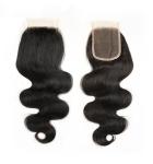 High Quality Indian Body Wave Lace Closure 4x4 Size Middle Part 7A+ Grade