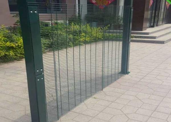 Cheap OHSAS 3mm Security Steel Fence Railway Station 358 Welded Mesh for sale
