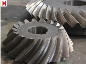 Quality Reducers Forging Ratio 60 35SIMN Small Steel Bevel Gear wholesale