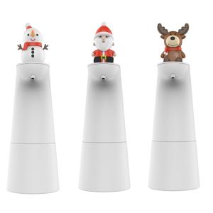 Quality Xmas Bathroom Set Gifts Bottle Sensor Foam Soap Dispenser Santa Claus For Kids wholesale