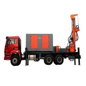 Quality 200m Drilling Depth Water Well Drill Rig 118HP Cummins 115 - 350mm Bore Dia wholesale