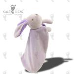 Purple Plush Soothing Stuffed Animal Baby Comforter Toy 25 X 28cm