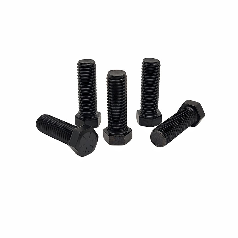 Custom-Made Dacromet Black Hexagon Bolt Plated With Environment-Friendly Colorful Zinc Full-Threaded Hexagon Head Screw.