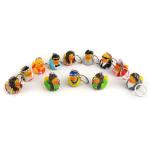 Vinyl Mini Rubber Duck Keyring Environmental Protection For Children