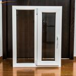 Double Glass PVC Casement Windows White Flush Casement Upvc Windows Silicone