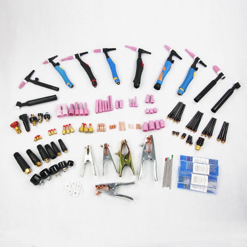 WP 18 Tig Welding Torch 100 Degree Duty Cycle 250AC Rating Customized Cable Length