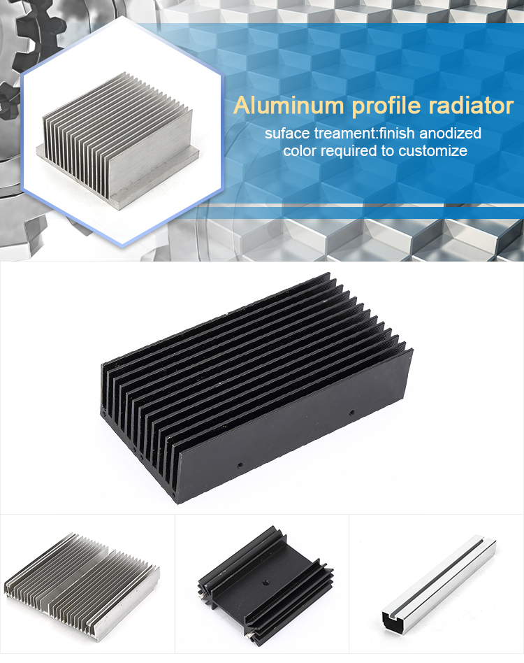 Anodized Aluminum Electronic Heat Sink Extrusion Anti Oxidation