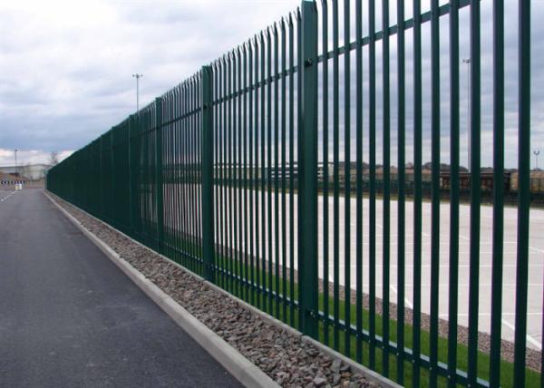 Cheap Powder Coated Euro Steel Palisade Fence For Factory for sale