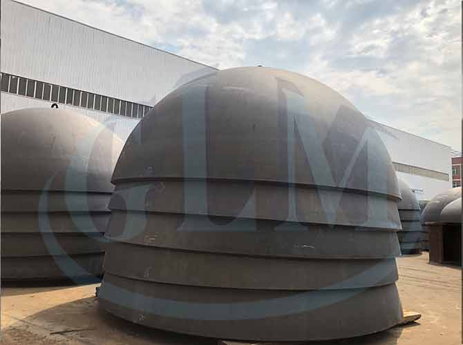 Offshore Elliptical Dish Head Vessel Cap Diameter 2500mm Thickness 180mm