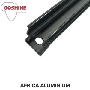 Quality Black powder coated aluminium extrusion profile for aluminium handrail wholesale