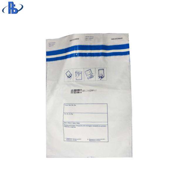 Transport safety bag tamper proof Plastic Seal Bags Evident Security Cash