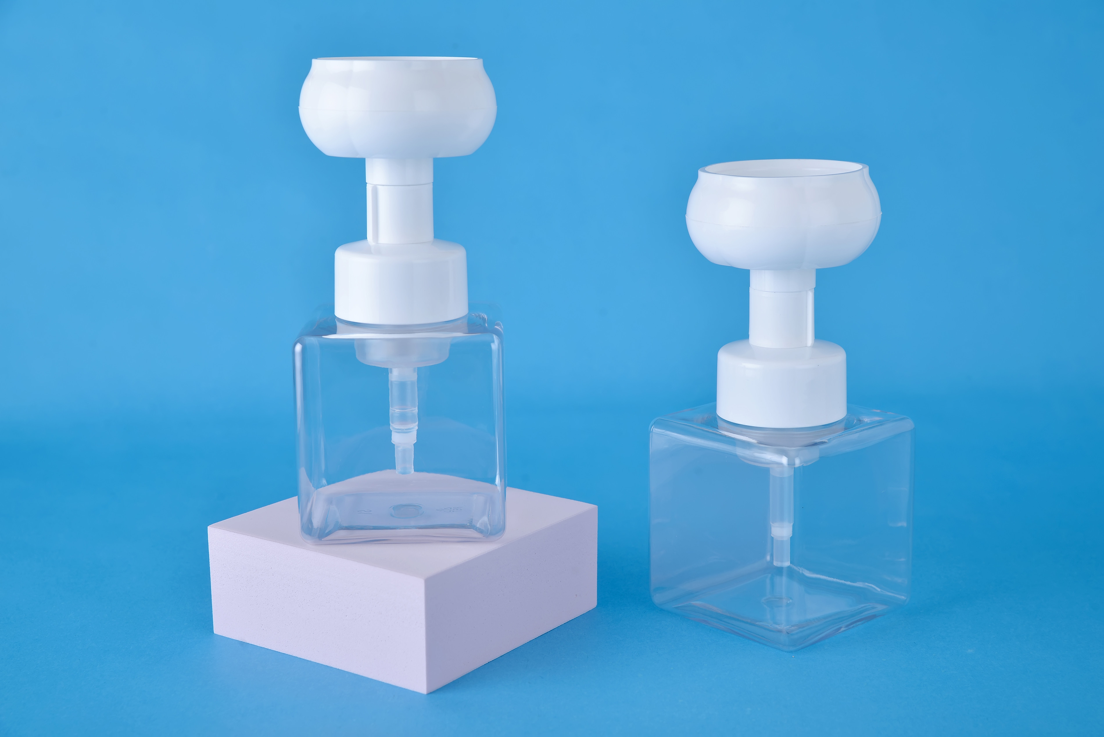 Colorful Press Recycle Soap Pumps Dispenser Affordable Output 0.8Cc 1.2Cc 1.5Cc Kayawi Cat Foot Print