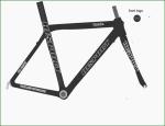 Solvent Based Ink Mountain Bike Frame Stickers For Decoration Anti Oil