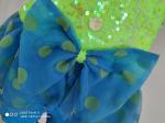Green And Blue Show Dance Wear Pattern Performance Clothing