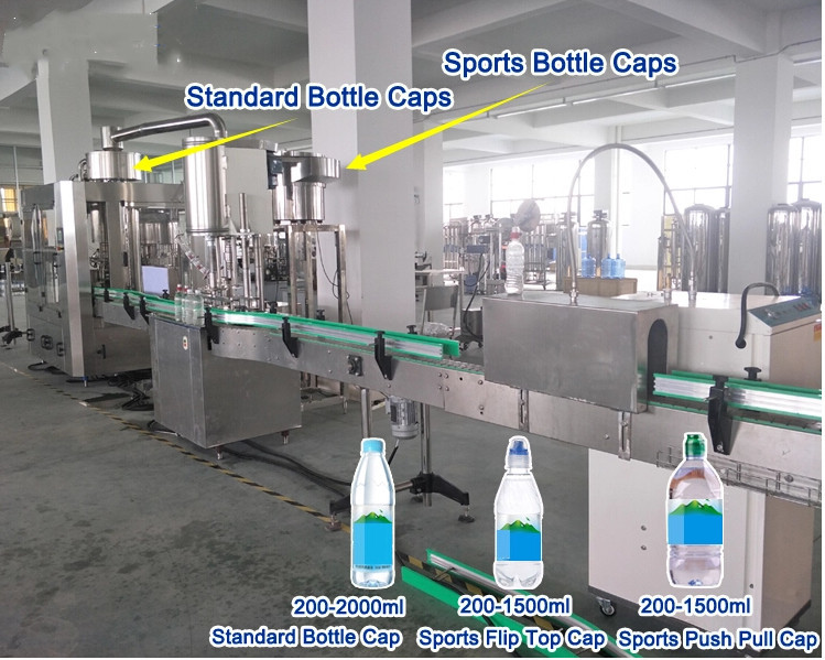 Full Set Complete Plastic Small Bottle Drinking Mineral Water Production Line / PET Bottle Water Filling Machine