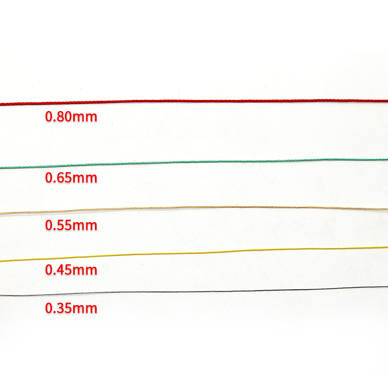 1MM Red MERCERIZED Wax Coated Polyester Sewing Thread for Macrame Jewelry Making