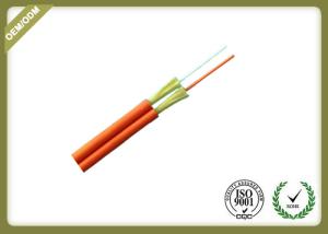 Quality 2 Core Indoor Fiber Optic Cable , Duplex Zipcord Single Mode Fiber Optic Cable wholesale