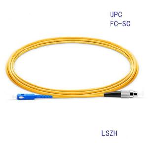 Quality 9 / 125 G652D FC-SC/UPC Single Mode Simplex Fiber Optic Patch Cords wholesale