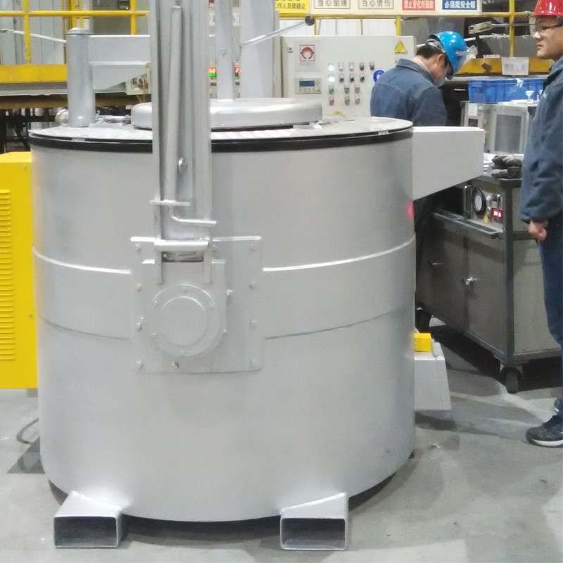Crucible Furnace Heat Temperature Aluminum Crucible Furnace with 220V Power and Manual/Automatic Control Mode