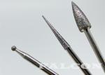 Dental Lab Porcelain Diamond Polishing Burs Electroplated 2.35mm Shank