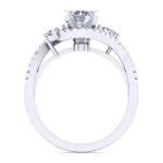 Round Gemstone Shape Lab Created Diamond Rings OEM ODM