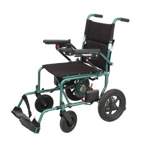 Quality High Back Comfort Electric Wheelchair Lead Acid Battery 4 Wheel Scooter Portable Folding Electric Wheelchair wholesale