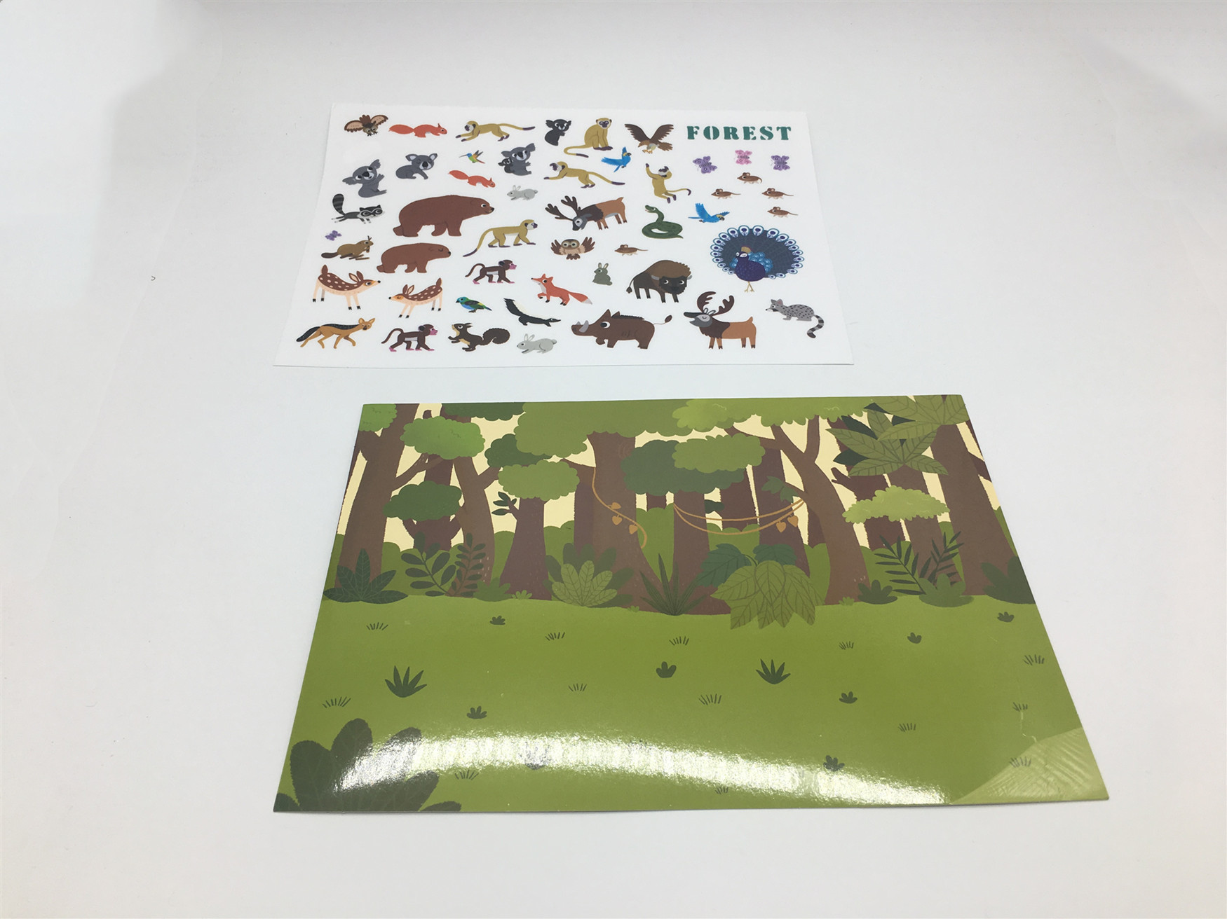 DIY Hand Make Cartoon Stickers For Kids Reusable / Clear Waterproof PVC Sticker
