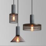 Industrial Pendant Lights Interior Iron Lampshade Bar Table living room Cement