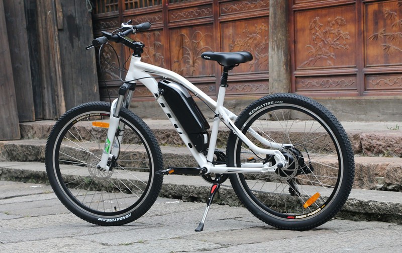 Aluminum Alloy Frame 36V Electric Mountain Bike With 8Fun Motor Kettle Battery