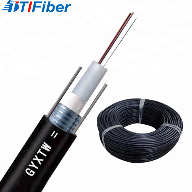 GYXTW PE Sheath Steel wire Fiber Optic Armored Cable Central Loose Tube