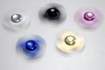 Desk toy spinner aluminium colorful fidget metal tri angle fight edc aluminum