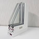 GKBM 88 Extrusion UPVC Profiles For Sliding Window White
