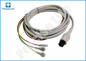 Quality Nihon Kohden BJ-753P ECG Patient Cable 6 leads One Piece ECG Cable With Snap wholesale