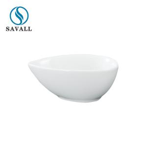 Quality Irregular Shaped Oven Safe Porcelain Snack Bowls Scratch Resistant wholesale