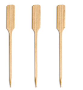 Quality 18cm Barbecue Skewers Paddle Bamboo Food Picks For Cocktail BBQ Party Supplies wholesale