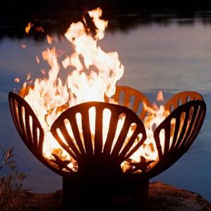 Quality Warm Keeping Rusted Corten Steel Fire Globe Hemisphere Fire Pit wholesale
