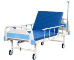 Stainless Steel 1 Crank Hospital Trolley Bed Clinic Patient Bed With Infusion