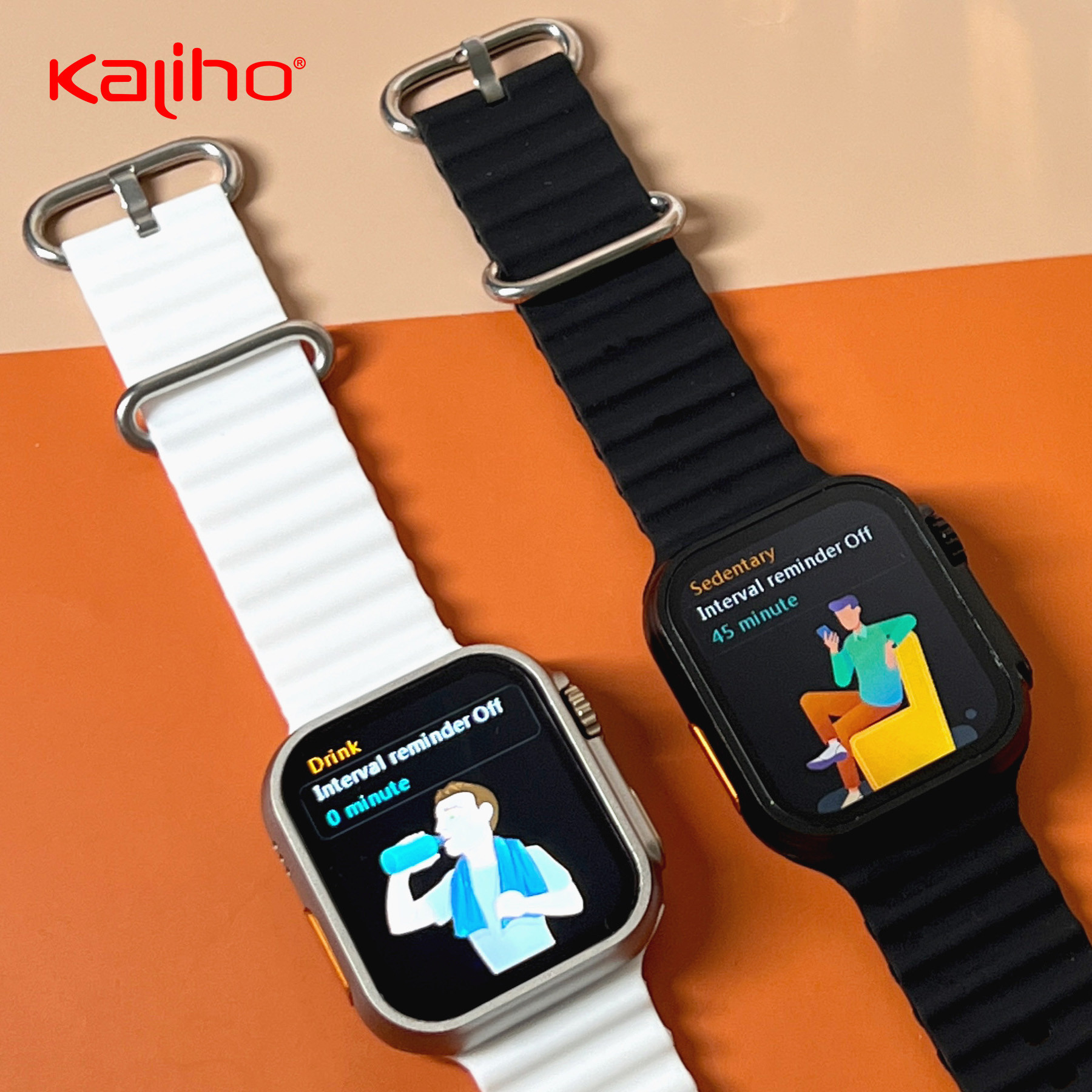 Big Screen Wireless Charging Sport Smart Watches Track Blood Pressure