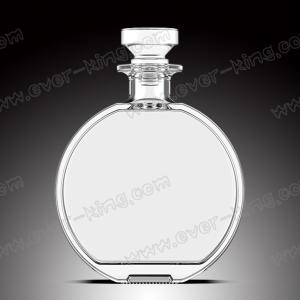 Quality Clear Oval Empty Whiskey Glass Bottles 750ML wholesale