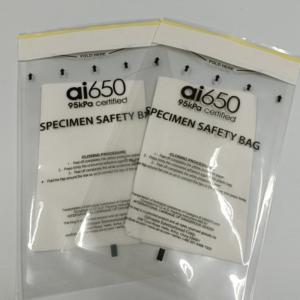 Quality Plastic Specimen Transport Biohazard Lab Bags Custom 95Kpa wholesale