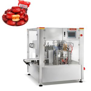 Quality Automatic Rotary Bag Filling And Sealing Machine for Doypack Premade Stand Up Pouch Red Jujube wholesale