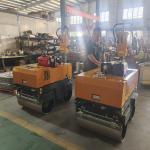 BM80 Walk Behind Single Drum Vibratory Road Roller Yellow/Green