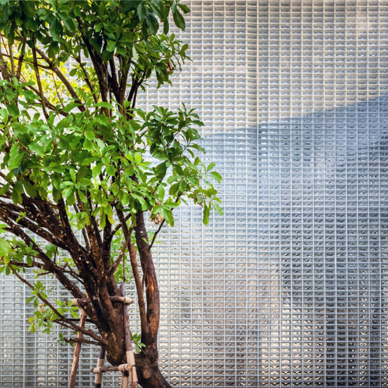 Building Transparent Mosaic Tile Decoration Partition Wall Solid Glass Brick Curtain Wall
