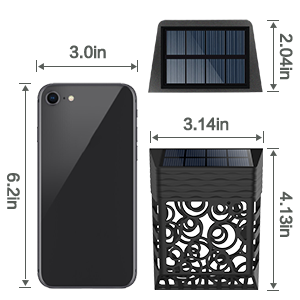 solar fence light