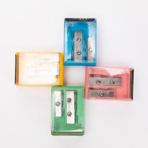 Quality 43mm 65mn Plastic Double Hole Sharpener SJ 0288 wholesale