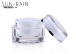 Acrylic PMMA round empty cosmetic jars plastic makeup container 15ml 30ml SR
